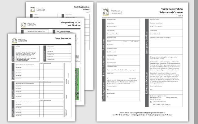 Overview of forms in system